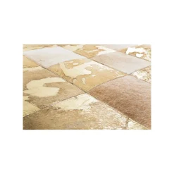 KARE Design Tapis Patchwork Vegas Cuir 240x170cm ^ Tapis