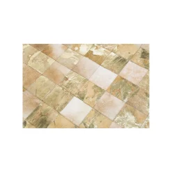 KARE Design Tapis Patchwork Vegas Cuir 240x170cm ^ Tapis