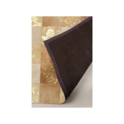 KARE Design Tapis Patchwork Vegas Cuir 240x170cm ^ Tapis