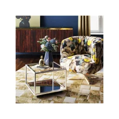 KARE Design Tapis Patchwork Vegas Cuir 240x170cm ^ Tapis
