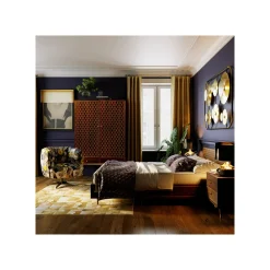 KARE Design Tapis Patchwork Vegas Cuir 240x170cm ^ Tapis