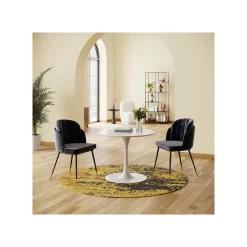 KARE Design Tapis Silja Ocre Et Noir 200cm ^ Tapis