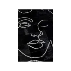 KARE Design Tapis Visages Noir 250cm ^ Tapis
