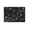 KARE Design Tapis Visages Noir ^ Tapis