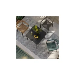 KARE Design Tapis Zigzag Bleu 330x230cm ^ Tapis
