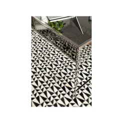 KARE Design Tapis Zigzag 240x170cm Noir Et Blanc ^ Tapis