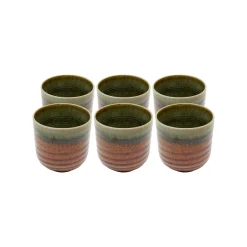 KARE Design Tasses Ari Rouges Et Vertes Set De 6 ^ Vaisselle