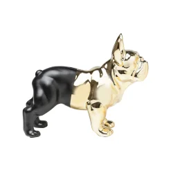 KARE Design Tirelire Bouledogue Noir Et Doré ^ Déco