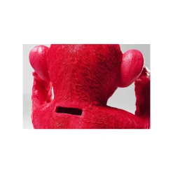 KARE Design Tirelire Singe Kikazaru Rouge ^ Déco