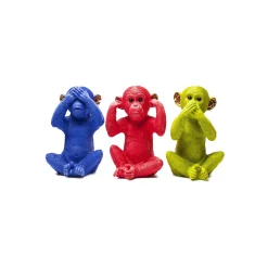 KARE Design Tirelire Singe Mizaru Bleue ^ Déco