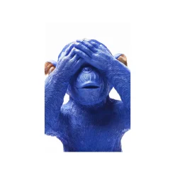KARE Design Tirelire Singe Mizaru Bleue ^ Déco