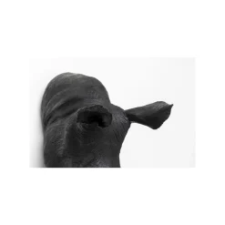 KARE Design Tête Rhino Antique Noire ^ Déco Murale