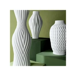 KARE Design Vase Akira 50cm Blanc ^ Vase