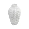 KARE Design Vase Akira 35cm Blanc Zigzag ^ Vase
