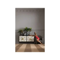 KARE Design Vase Brillar Noir Et Blanc 40cm ^ Vase
