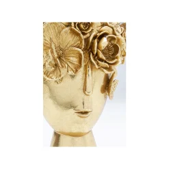 KARE Design Vase Doré Couronne Fleurs 30cm ^ Vase