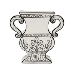 KARE Design Vase Favola Amphore Blanc Et Noir ^ Vase