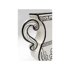 KARE Design Vase Favola Amphore Blanc Et Noir ^ Vase