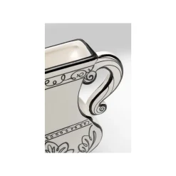 KARE Design Vase Favola Amphore Blanc Et Noir ^ Vase