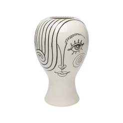 KARE Design Vase Favola Femme Blanc Et Noir ^ Vase