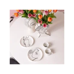 KARE Design Vase Favola Femme Blanc Et Noir ^ Vase
