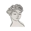 KARE Design Vase Favola Femme Buste Blanc Et Noir ^ Vase