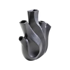 KARE Design Vase Flame Noir 25cm ^ Vase