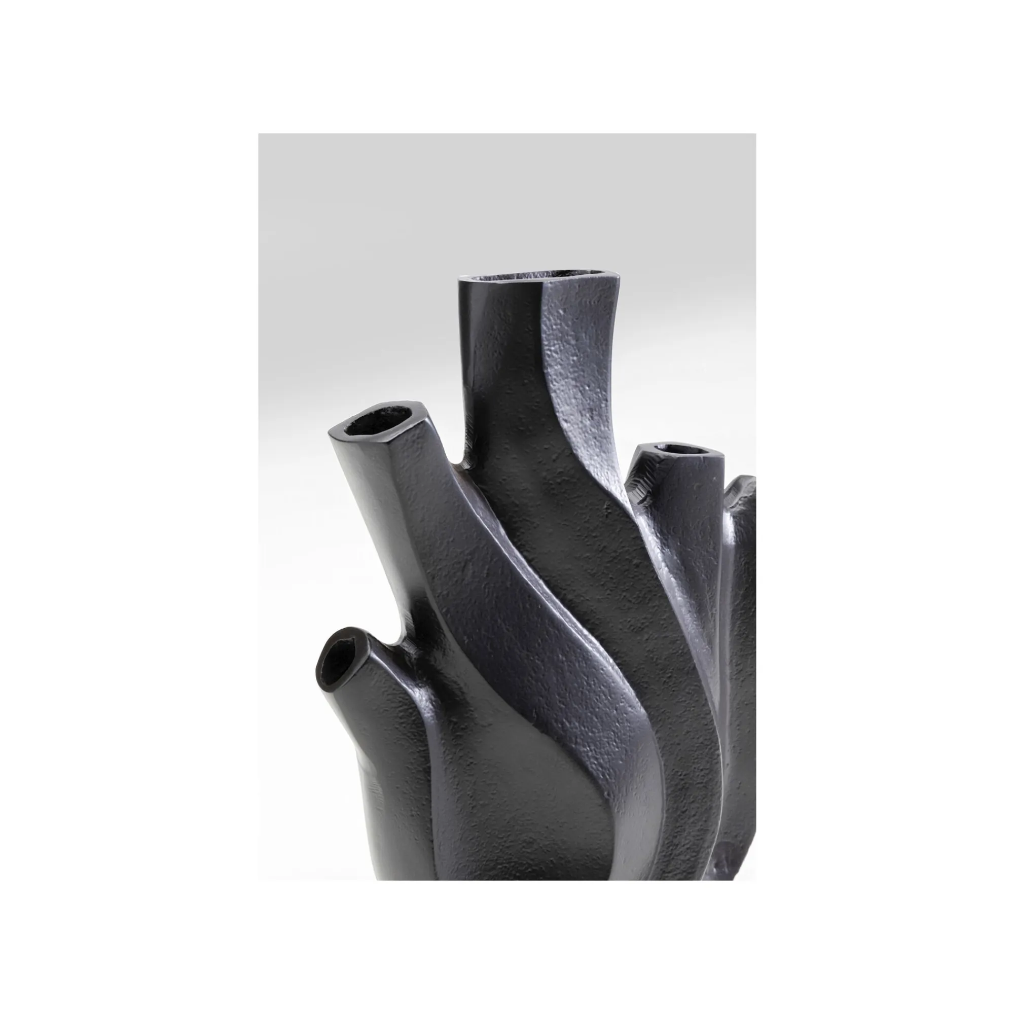 KARE Design Vase Flame Noir 25cm ^ Vase