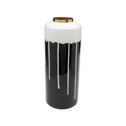 KARE Design Vase Macchie 50cm Noir Et Blanc ^ Vase
