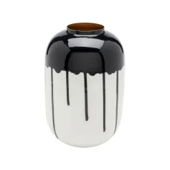 KARE Design Vase Macchie 24cm Noir Et Blanc ^ Vase