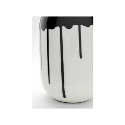 KARE Design Vase Macchie 24cm Noir Et Blanc ^ Vase