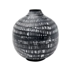 KARE Design Vase Madalin Noir Et Blanc 24cm ^ Vase