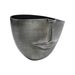 KARE Design Vase Nez Et Bouche Anthracite 31cm ^ Vase