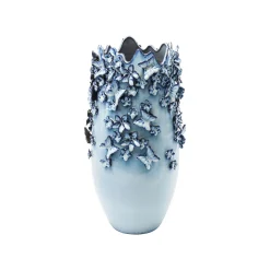 KARE Design Vase Papillons Bleu Clair 50cm ^ Vase