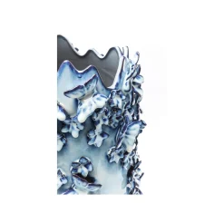 KARE Design Vase Papillons Bleu Clair 50cm ^ Vase