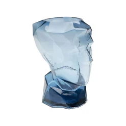KARE Design Vase Prisma Visage Bleu 30cm ^ Vase
