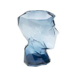 KARE Design Vase Prisma Visage Bleu 30cm ^ Vase