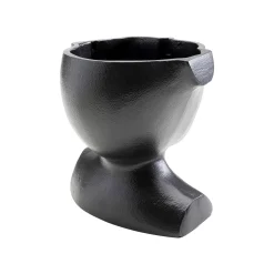 KARE Design Vase Rostro Visage Noir 17cm ^ Vase