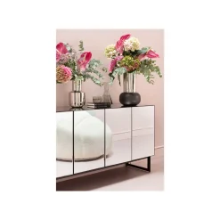 KARE Design Vase Vesuv 42cm Gris Et Argenté ^ Vase