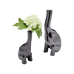 KARE Design Vases éléphants Anthracite Set De 2 ^ Vase