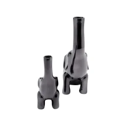 KARE Design Vases éléphants Anthracite Set De 2 ^ Vase