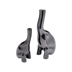 KARE Design Vases éléphants Anthracite Set De 2 ^ Vase