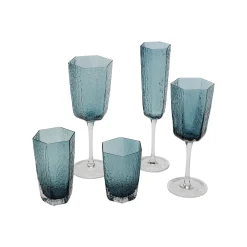 KARE Design Verres à Eau Cascata Bleus Set De 6 ^ Vaisselle