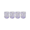 KARE Design Verres à Eau Party Violets Fleurs Set De 4 ^ Vaisselle