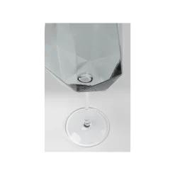 KARE Design Verres à Vin Diamond Fumé Set De 4 ^ Vaisselle