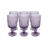 KARE Design Verres à Vin Fogli Violets Set De 6 ^ Vaisselle