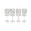 KARE Design Verres à Vin Party Dots Set De 4 ^ Vaisselle
