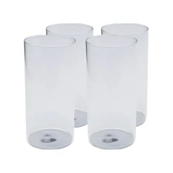 KARE Design Verres Hauts à Eau Electra Argentés 15cm Set De 4 ^ Vaisselle